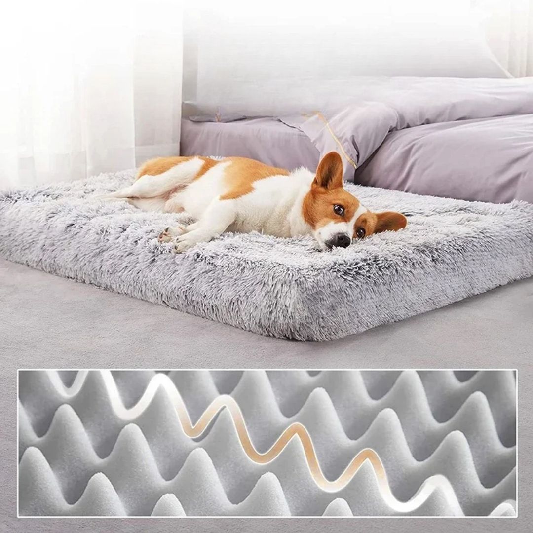 Cama Ortopédica de Pelúcia para Cães – Conforto e Alívio da Dor VELÚ PET