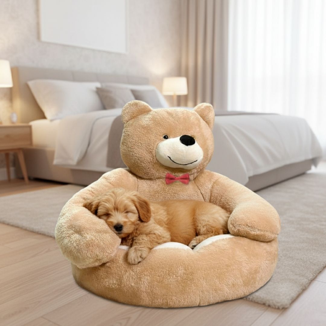 Cama Urso de Pelúcia para Pets – Conforto e Aconchego
