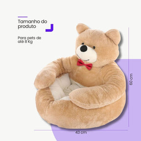 Cama Urso de Pelúcia para Pets – Conforto e Aconchego