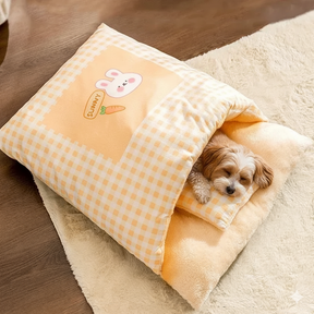 Cama para Pets – Gatos e Cachorros | Design de Coelho, Conforto Garantido