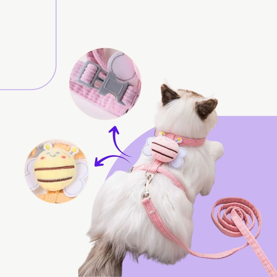 Coleira Abelha Pet Premium – Conforto e Segurança para Cães e Gatos