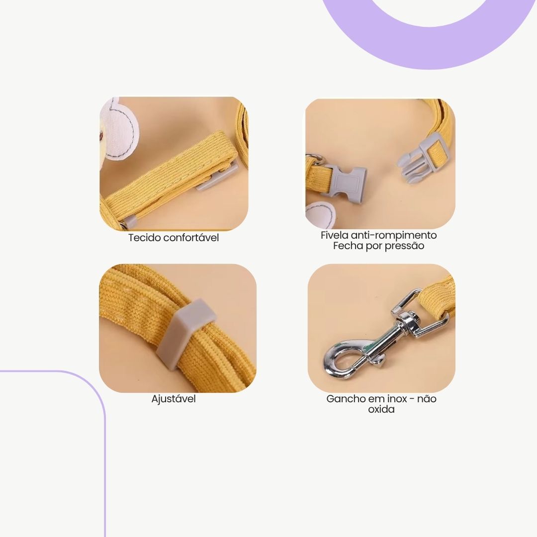 Coleira Abelha Pet Premium – Conforto e Segurança para Cães e Gatos