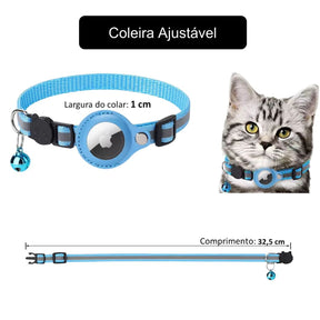 Coleira com Suporte para Tag Rastreadora