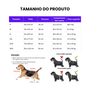 Colete Refrescante para Cachorro com Peitoral Ajustável