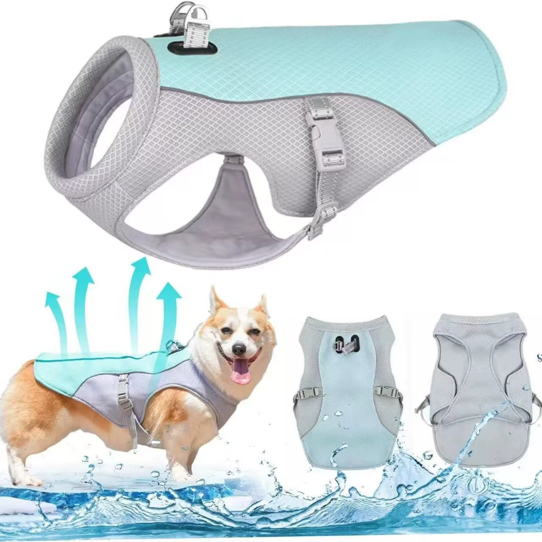Colete Refrescante para Cachorro com Peitoral Ajustável