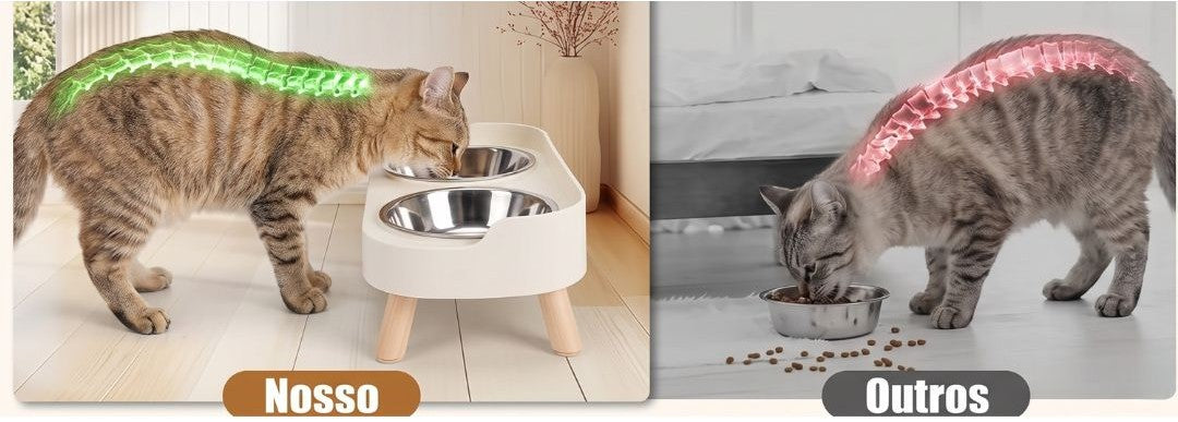 Comedouro Elevado para Alimentação Saudável - ElevPet™