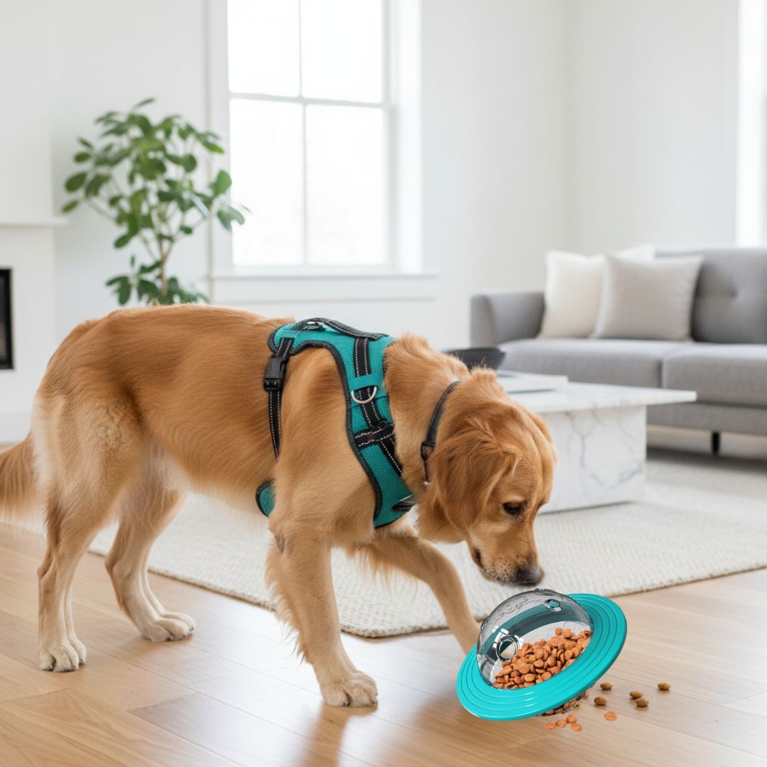 Comedouro Interativo Disco Voador – Estimula a Caça e Atividade Física