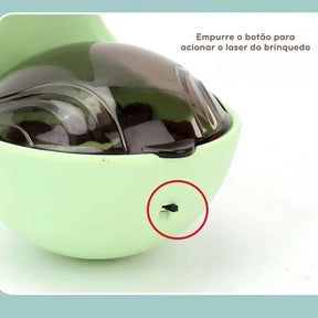 Dispenser de Petisco com Laser em Formato de Cisne para Gatos - Brinquedo Interativo que Estimula a Caça e a Atividade Física