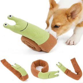 Brinquedo Interativo Esconde-Petisco em Formato de Caracol para Cães – Estimula o Instinto de Caça