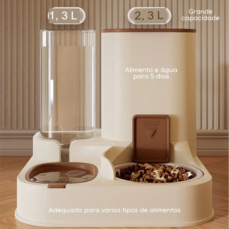 Comedouro e Bebedouro Automático Candy para Cães e Gatos – Alimentação e Hidratação Práticas com Design Moderno