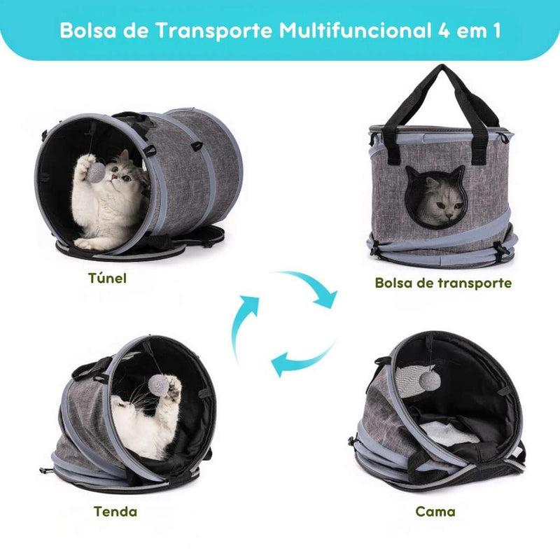 Bolsa de Transporte 4 em 1 Para Pets MEWOOFUN- Versátil Acessório para Donos de Animais de Estimação, Ideal para Viagens e Passeios, Com Design Confortável e Prático