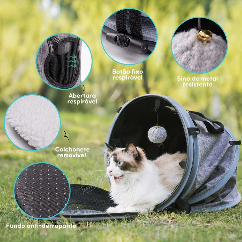 Bolsa de Transporte 4 em 1 Para Pets MEWOOFUN- Versátil Acessório para Donos de Animais de Estimação, Ideal para Viagens e Passeios, Com Design Confortável e Prático