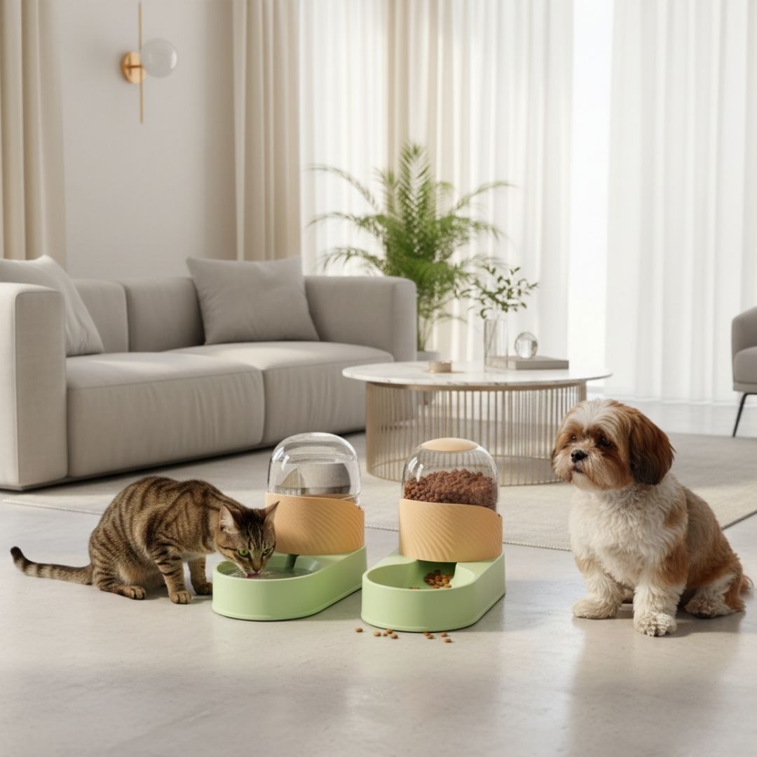 Comedouro e Bebedouro Globo Automático para Pets