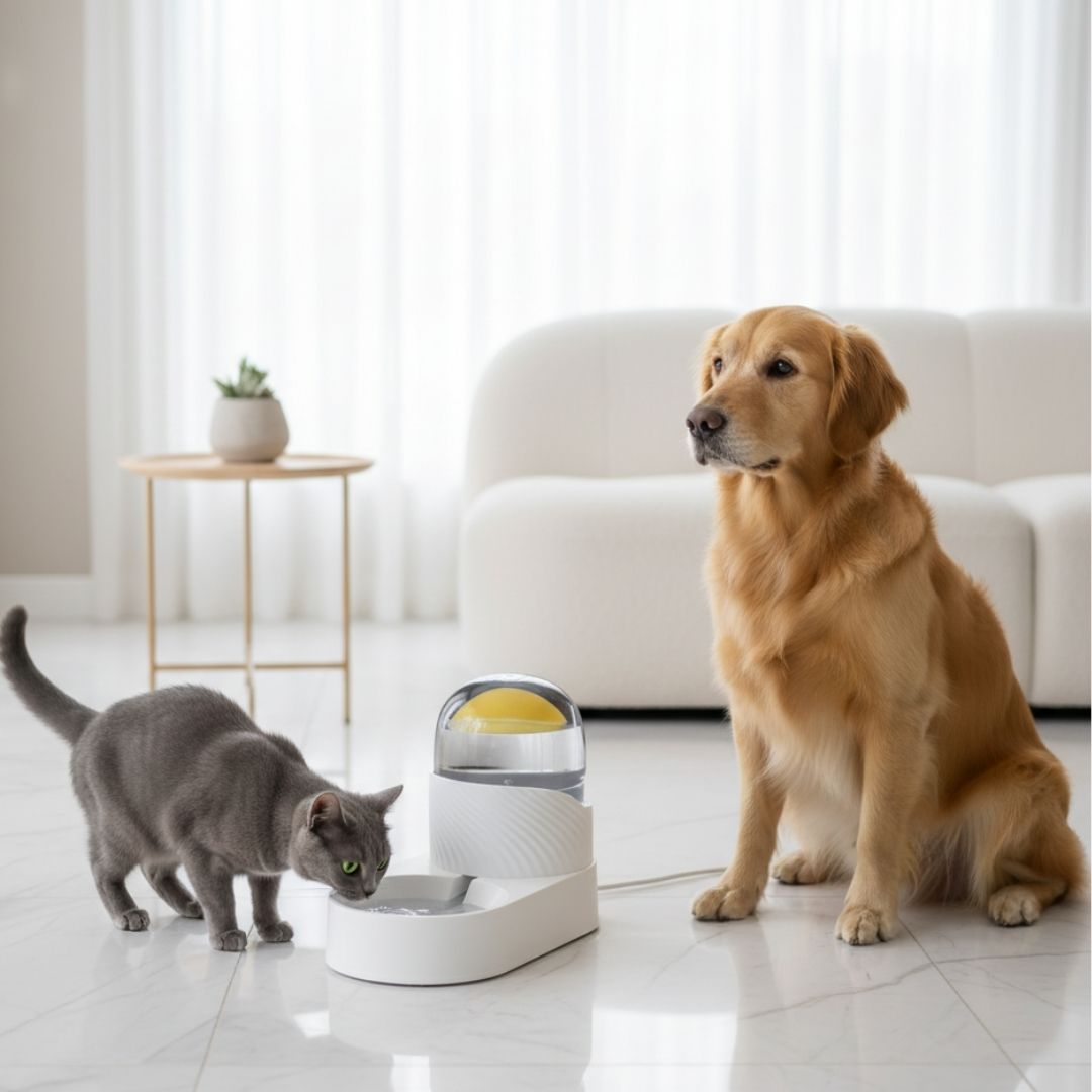 Comedouro e Bebedouro Globo Automático para Pets