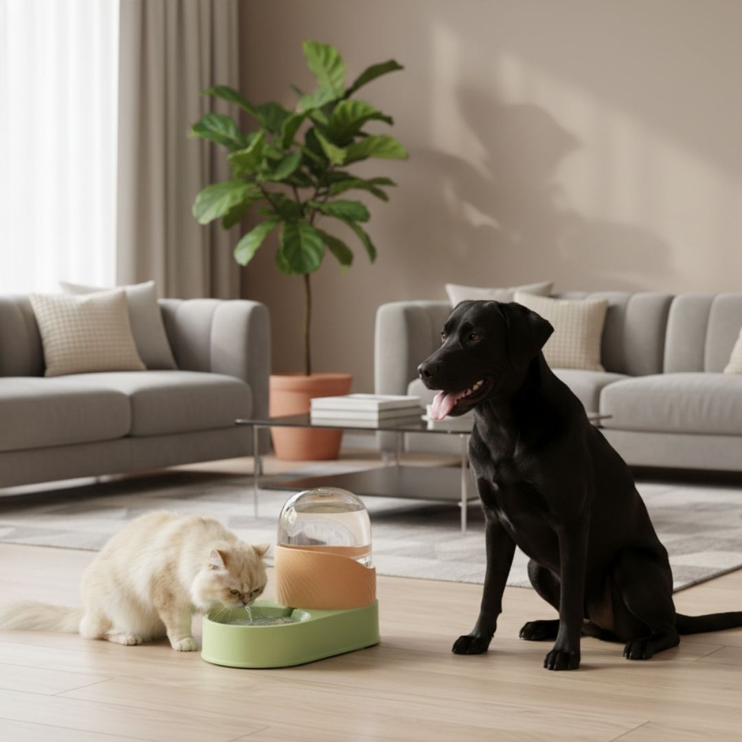 Comedouro e Bebedouro Globo Automático para Pets