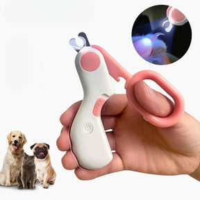 Cortador de Unha com LED para Pets - Ferramenta de Cuidado para Cães e Gatos que Facilita o Corte Seguro das Unhas e Oferece Iluminação para Visibilidade