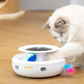 Brinquedo Interativo Esconde-Esconde para Gatos – Estímulo Mental e Diversão com Movimento Automático