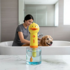 Dispenser Elétrico de Shampoo para Pets – Banho Prático com Aplicação Uniforme