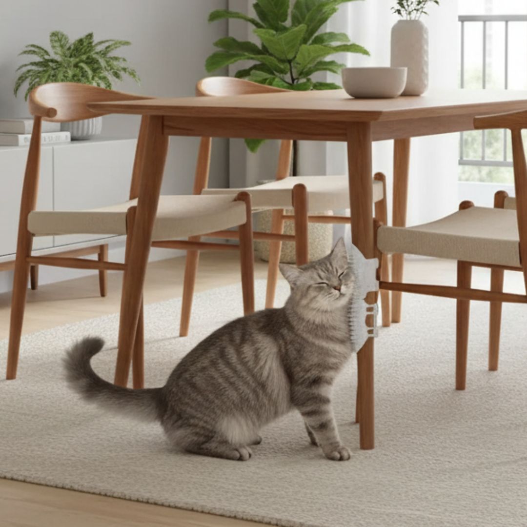 Escova Auto Massageadora para Gatos – Relaxamento com Instalação Fácil