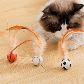 Bola Interativa Saltitante para Pets | Para Gatos e Cães de Pequeno Porte | Estimula a Atividade Física e o Instinto de Caça | Design com Movimento Automático e Rolamento Interno