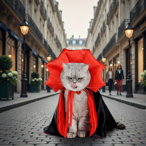 Fantasia Capa de Vampiro para Pets – Com Ajuste Fácil