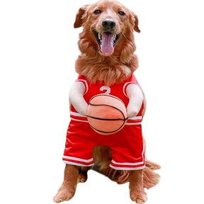 Fantasia Uniforme de Basquete para Cães e Gatos | Para Pets de Todos os Tamanhos | Ideal para Festas e Sessões de Fotos Divertidas | Design Temático, Leve e Confortável