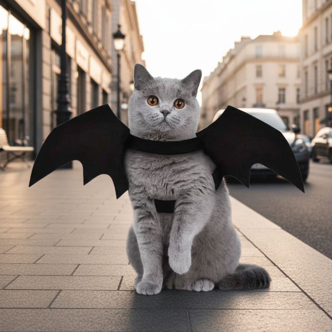Fantasia de Asas de Morcego para Pets
