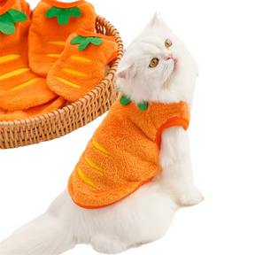 Fantasia de Cenoura para Cães e Gatos na Páscoa - Ideal para Animais de Estimação, Perfeita para Diversão e Fotos