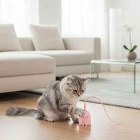 Fantasma Interativo com Cauda para Cães e Gatos - Estimula a Caça e o Exercício