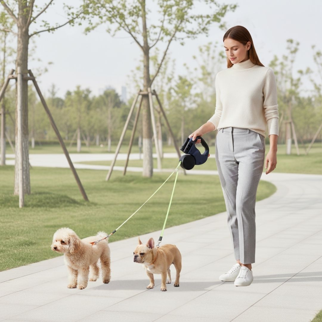 Guia de Passeio Dupla Multifuncional para Cães velú pet 
