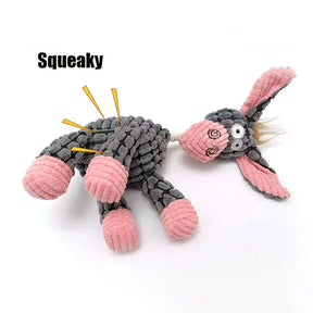 Brinquedo de Pelúcia ZigZag com Apito para Cães e Gatos - Estimula o Instinto de Caça e Oferece Diversão com Som Interativo