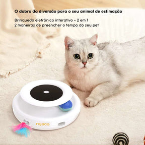 Brinquedo Interativo Esconde-Esconde para Gatos – Estímulo Mental e Diversão com Movimento Automático