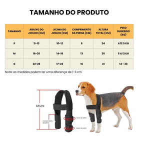 Joelheira Dupla para Patas Dianteiras
