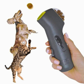Lançador Interativo de Petiscos: Brinquedo para Cães e Gatos que Estimula a Brincadeira e a Alimentação Saudável com Mecanismo de Lançamento Automático