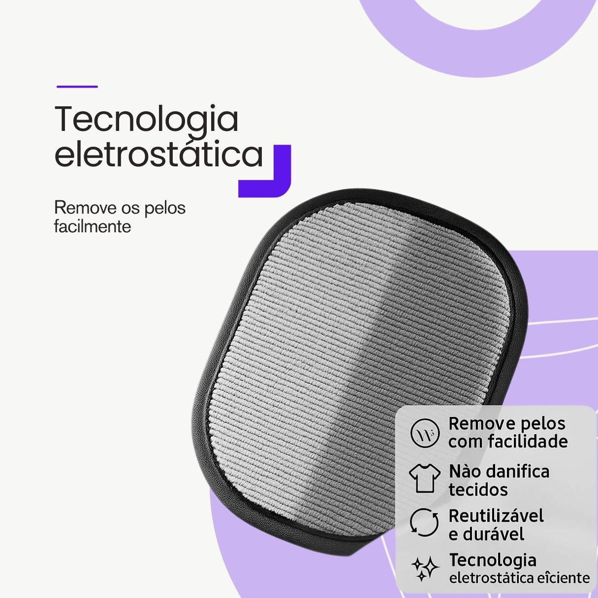 Luva Removedora de Pelos Dupla Face para Pets velú pet
