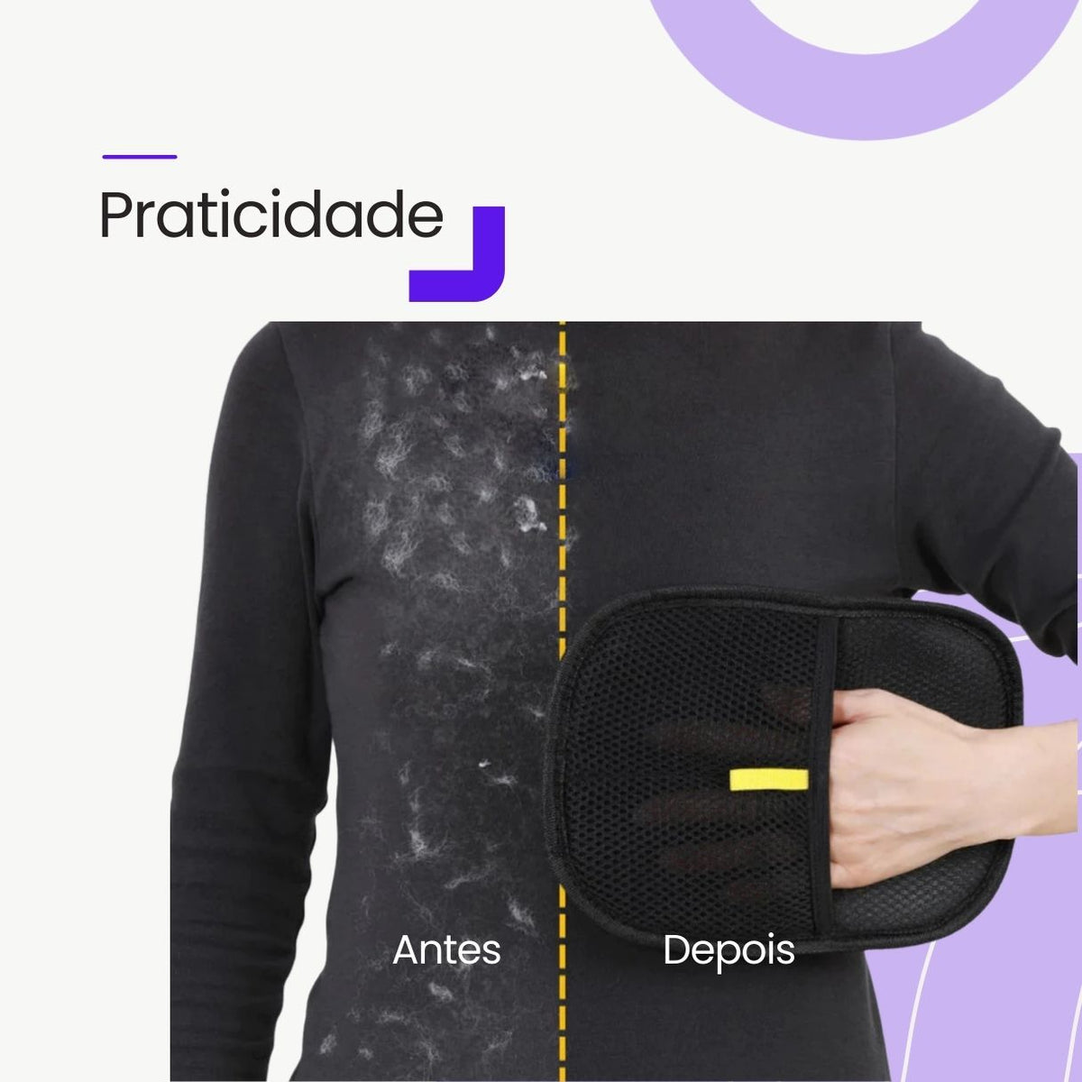 Luva Removedora de Pelos Dupla Face para Pets velú pet