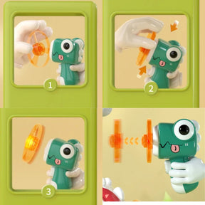 Disco Voador Dino para Gatos - Brinquedo Interativo que Estimula a Caça e o Exercício Físico