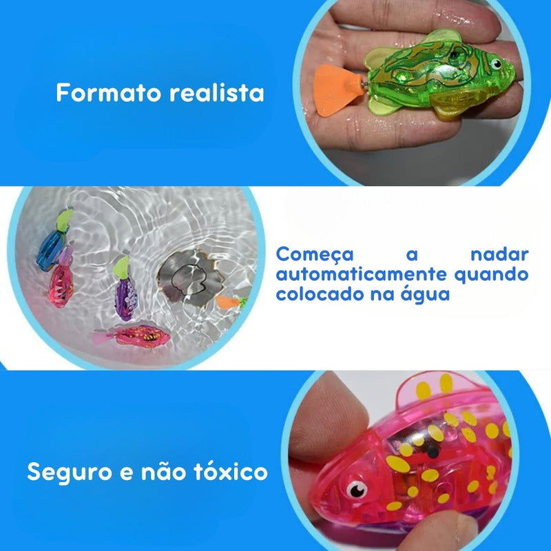 Peixe Elétrico com Movimento para Gatos - Brinquedo Interativo que Estimula e Reduz o Tédio