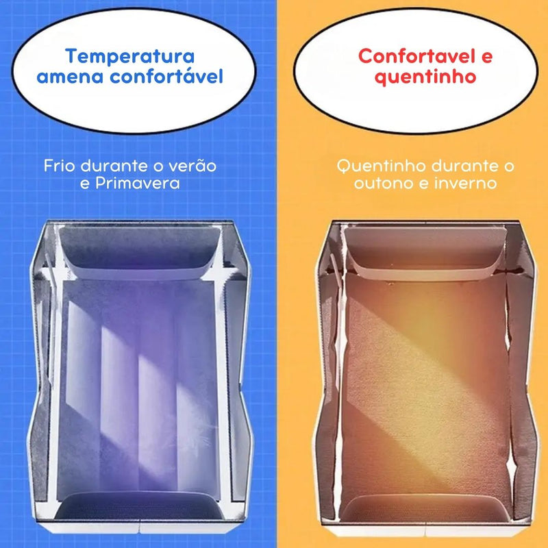 Casa Resfriada para Pets - Abrigo Confortável para Cães e Gatos que Mantém a Temperatura Ideal e Proporciona Conforto em Dias Quentes