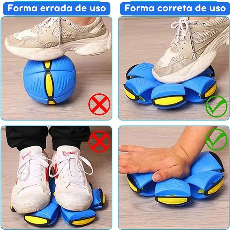 Bola UFO Voadora para Cães: Brinquedo Interativo para Estimular a Diversão e o Exercício, com Lançamento em Distância