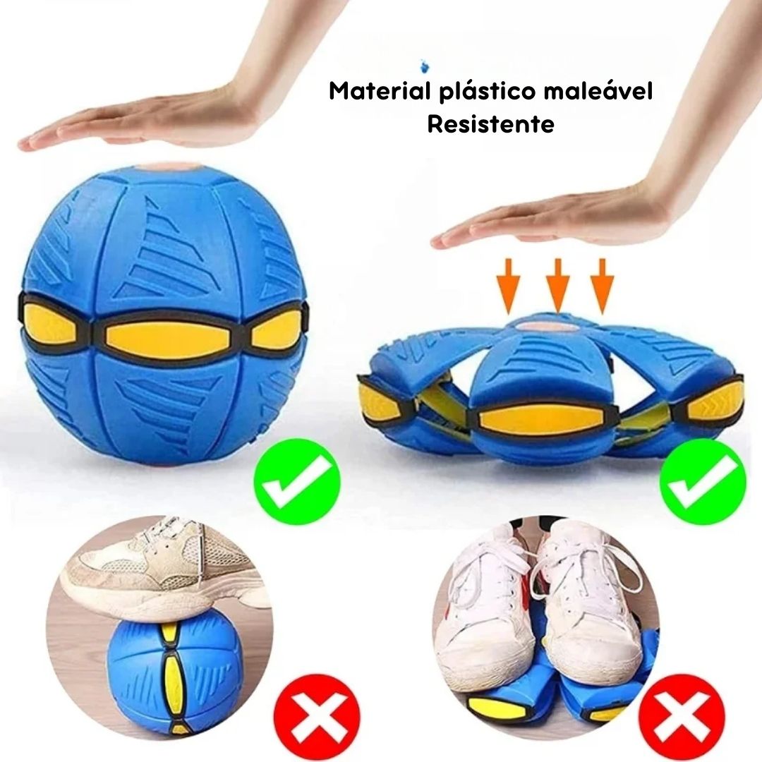 Bola UFO Voadora para Cães: Brinquedo Interativo para Estimular a Diversão e o Exercício, com Lançamento em Distância