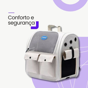 Mochila de Luxo para Transporte de Pets – Viagem Confortável velú pet