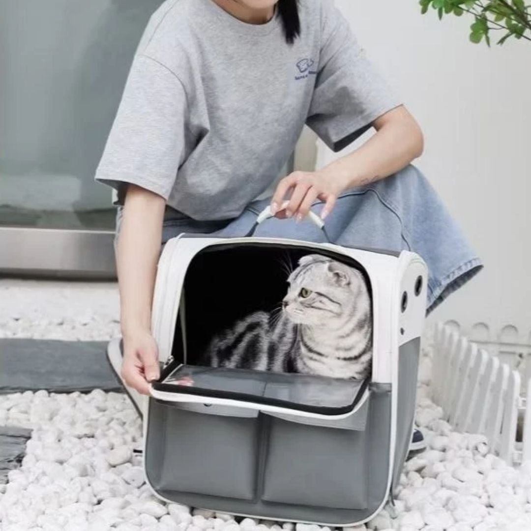 Mochila de Luxo para Transporte de Pets – Viagem Confortável velú pet