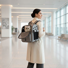 Mochila de Luxo para Transporte de Pets – Viagem Confortável velú pet