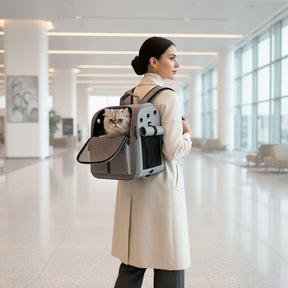 Mochila de Luxo para Transporte de Pets – Viagem Confortável velú pet