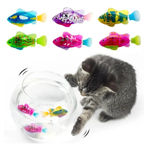 Peixe Elétrico com Movimento para Gatos - Brinquedo Interativo que Estimula e Reduz o Tédio