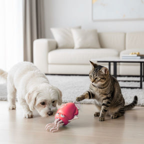 Polvinho Dançarino Interativo para Pets – Brinquedo com Luzes, Música e Movimento Automático