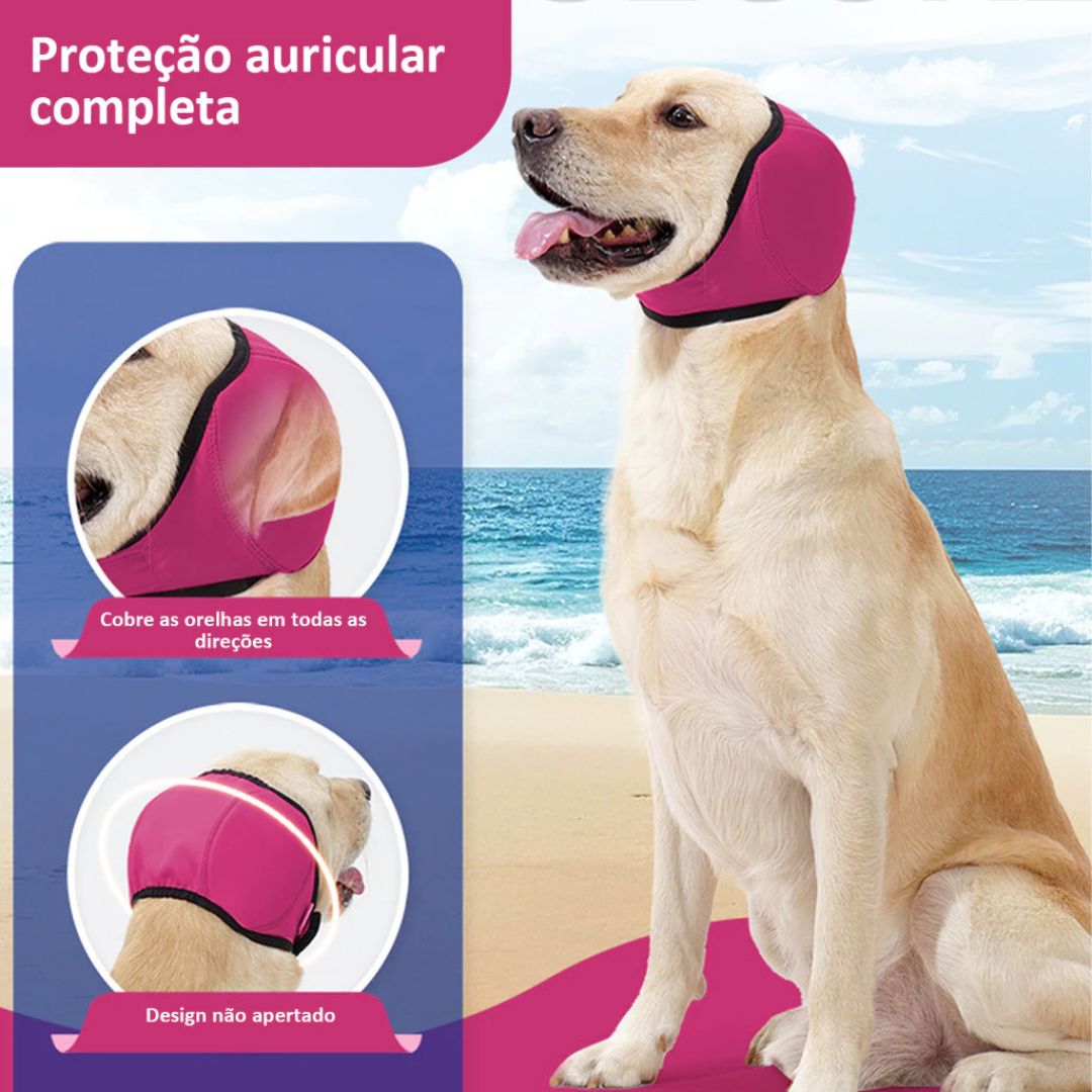 Protetor de Ouvido Anti-Ruído para Cães e Gatos | Reduz Ruídos Altos