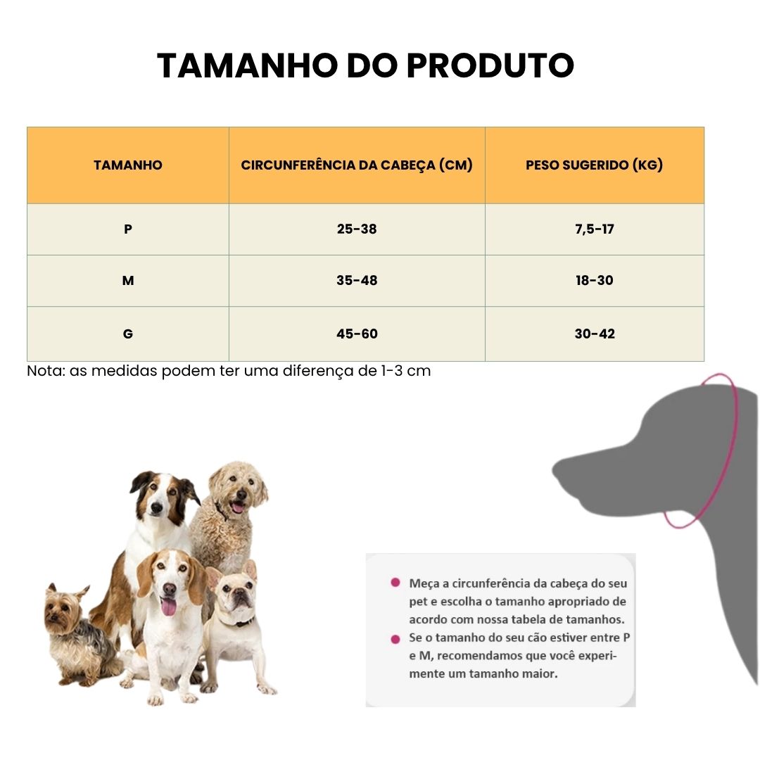 Protetor de Ouvido Anti-Ruído para Cães e Gatos | Reduz Ruídos Altos