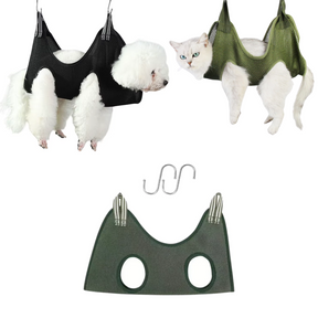 Rede de Contenção para Gatos e Cachorros – Ideal para Corte de Unhas, Banho e Tosa, com Proteção Anti-Arranhões e Mordidas